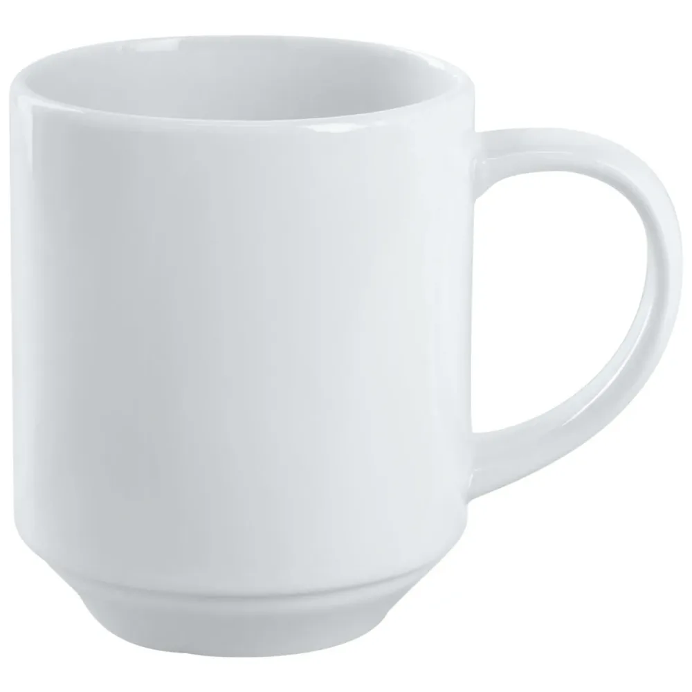 PULSIVA Kaffeebecher Ronda; 300 ml, 7.2x9.5 cm (ØxH); weiss; rund; 6 Stück / Pack