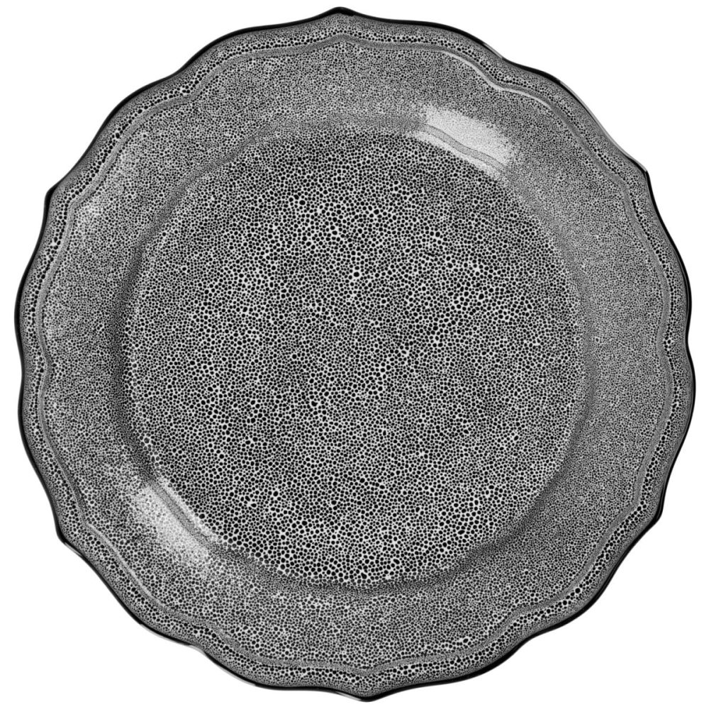 VEGA Teller flach Antiqus; 29 cm (Ø); grau; rund; 4 Stück / Pack