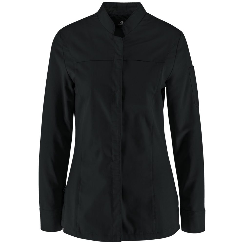 JOBELINE Damen Kochjacke Phoenix Langarm; Kleidergrösse 42; schwarz