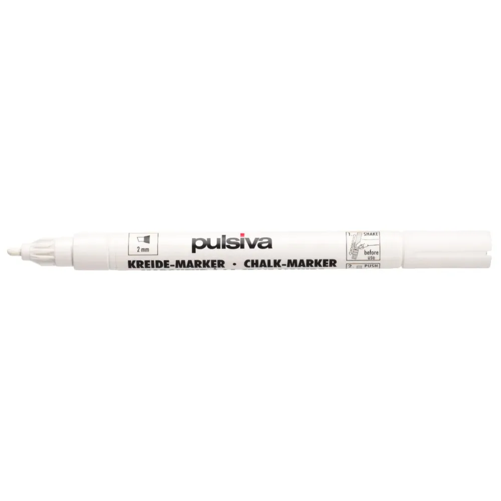 PULSIVA Kreidemarker-Set Copil; Schriftbreite 2 mm; weiss; 3 Stück / Pack