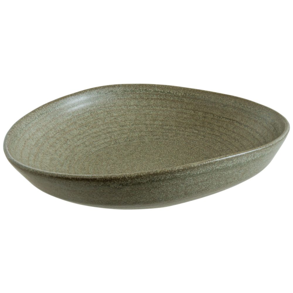 Bonna Teller tief Adelfa Ripple; 1000 ml, 26x5.3 cm (ØxH); grün; rund; 6 Stück / Pack