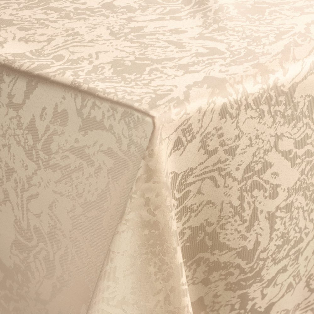 PULSIVA Tischdecke Marmor; 130x130 cm (BxL); sekt; quadratisch