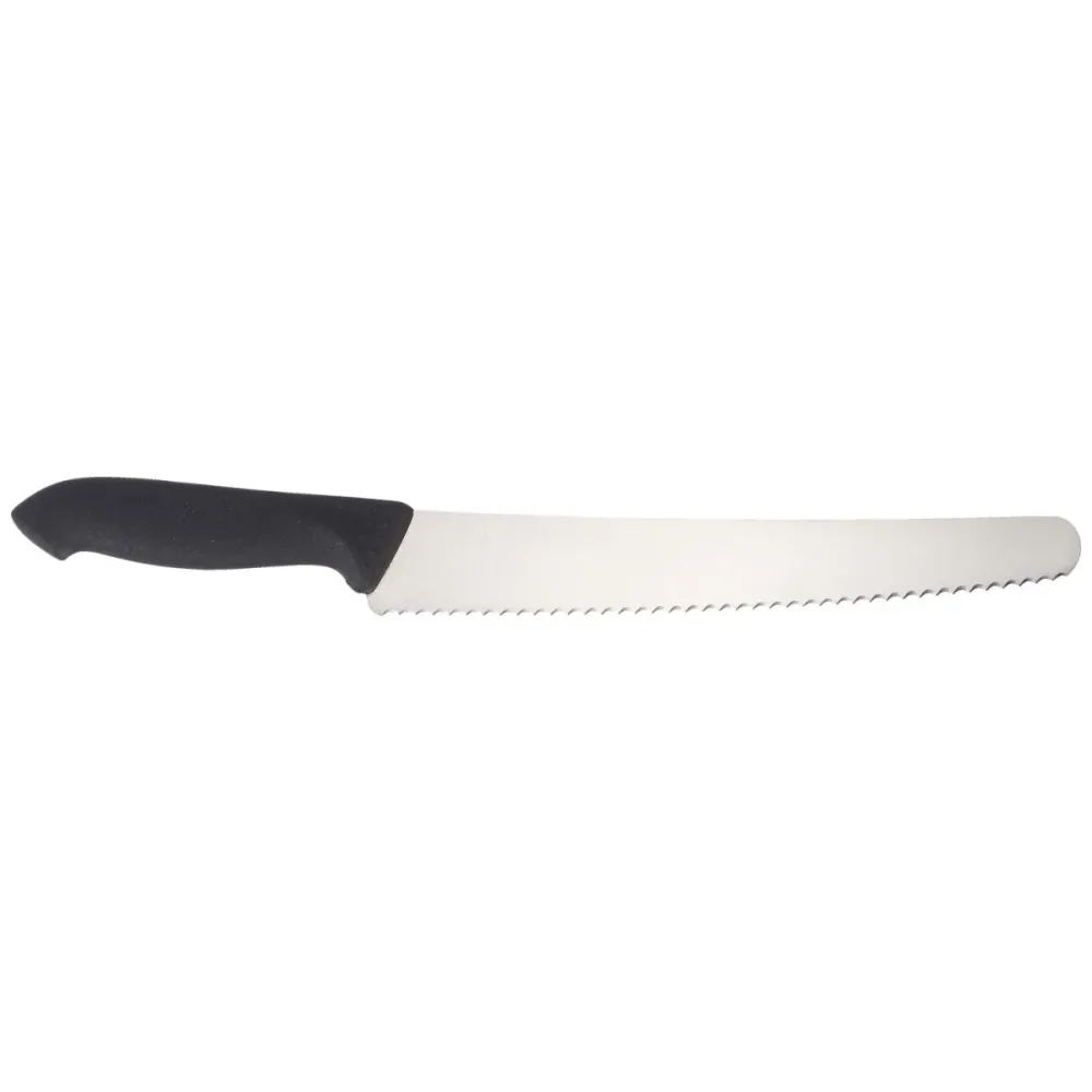 PULSIVA Konditormesser mit Wellenschliff; 38 cm (L); schwarz