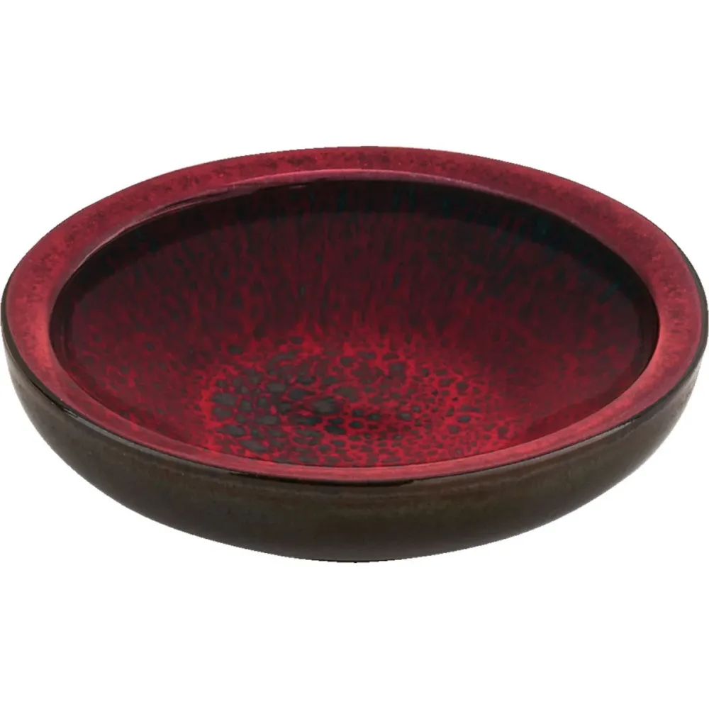 Playground Schälchen rund 9cm/0.07l; 70 ml, 9x2.6 cm (ØxH); rot/schwarz; 12 Stück / Pack