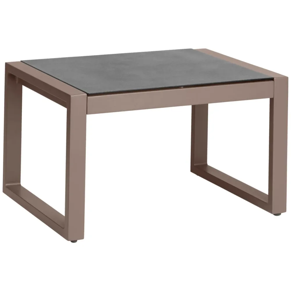 VEGA Outdoor Beistelltisch Sereno; 70x50x40 cm (LxBxH); taupe; rechteckig