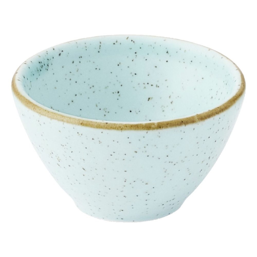 Churchill Dipschale Stonecast Duck Egg; 60 ml, 6.9x4 cm (ØxH); hellblau/braun; 12 Stück / Pack