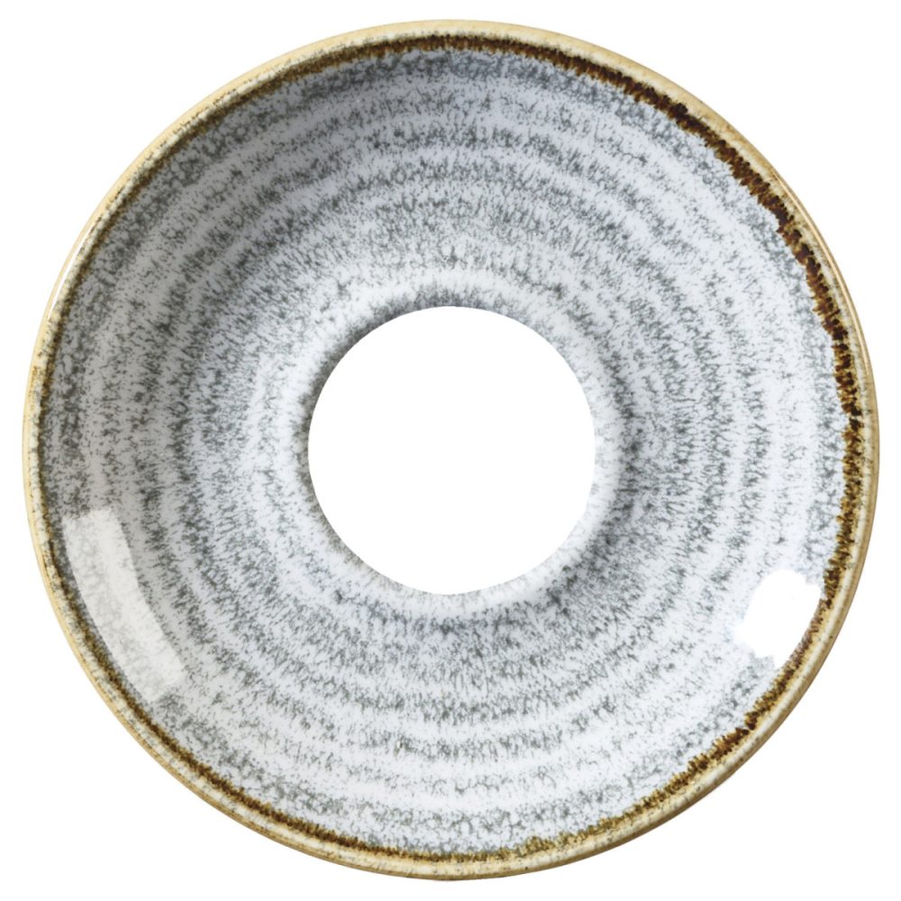 Churchill Espresso Untere Studio Prints Stone Grey; 11.8 cm (Ø); hellgrau/braun; rund; 12 Stück / Pack