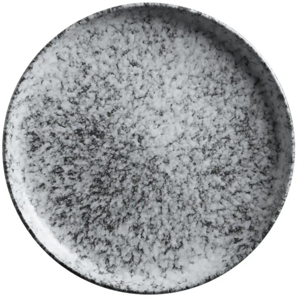 VEGA Teller flach Mamoro rund; 27 cm (Ø); schwarz/weiss; rund; 4 Stück / Pack