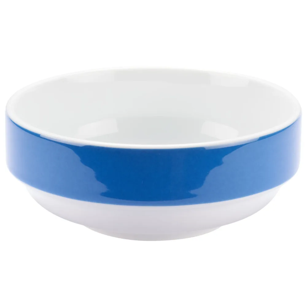 PULSIVA Schale Multi-Color; 302 ml, 12.3x5.2 cm (ØxH); weiss/blau; 6 Stück / Pack