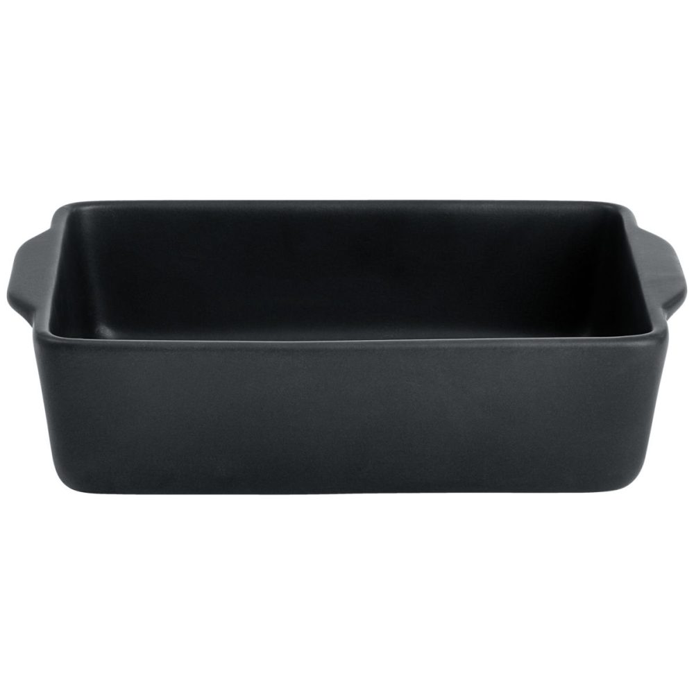 VEGA Schale Ferry eckig mit Griff; 450 ml, 17.5x11x4.5 cm (LxBxH); schwarz; rechteckig; 6 Stück / Pack