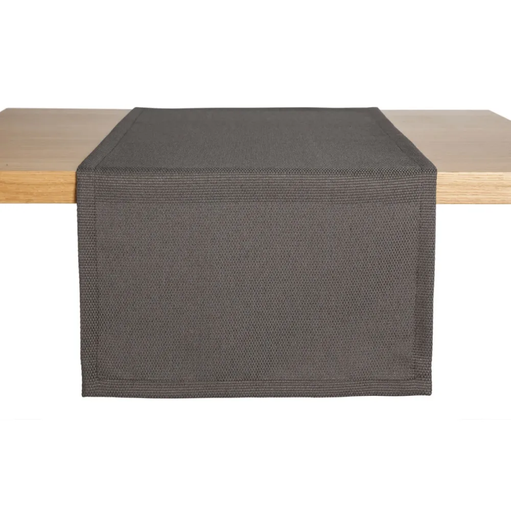 ERWIN M. Tischläufer Ambita Jacquard; 40x130 cm (BxL); anthrazit; rechteckig