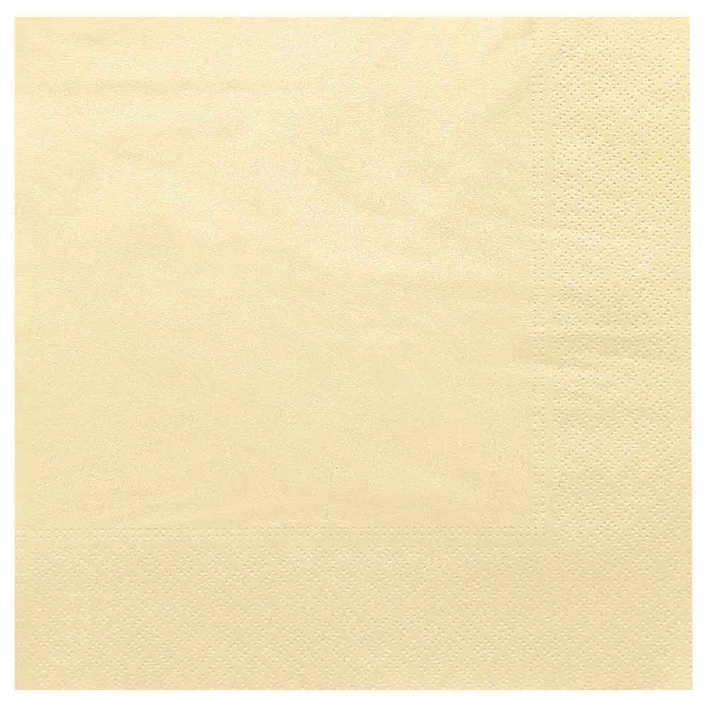 GARCIA DE POU Papierserviette 2-lagig; 39x39 cm (BxL); elfenbein; 100 Stück / Pack