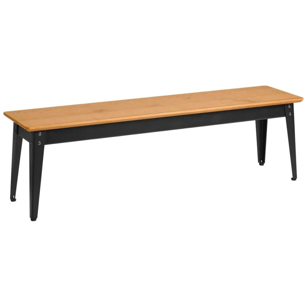VEGA Sitzbank Acerios 2-Sitzer; 35x160x46 cm (BxTxH); Sitz wildeiche, Gestell schwarz
