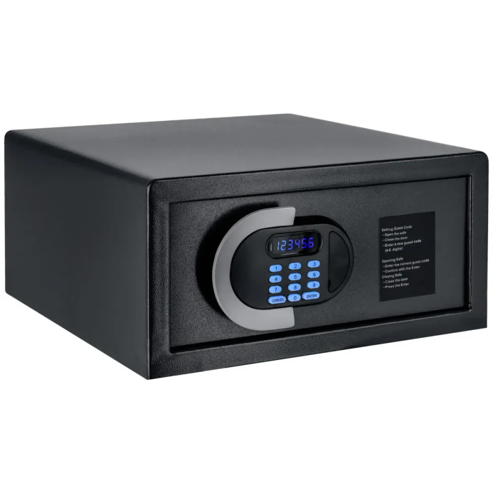 PULSIVA Zimmersafe Securo Large; 26500 ml, 44.5x20.2x39.3 cm (BxHxT); schwarz