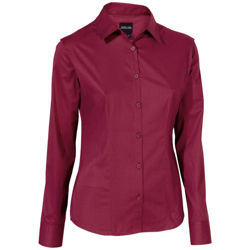 JOBELINE Damen Bluse Cecaria Langarm; Kleidergrösse 36; bordeaux