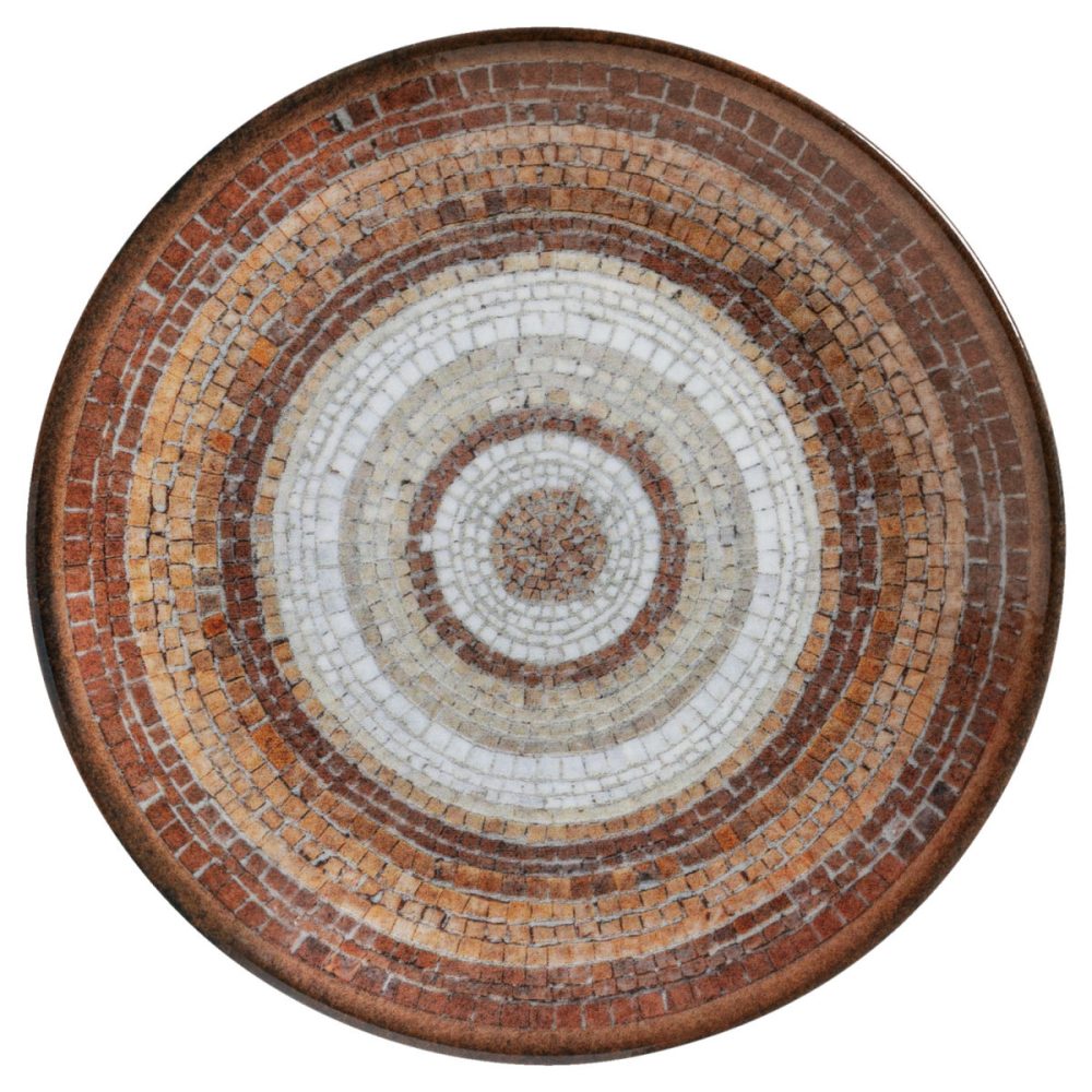 VEGA Teller flach Terra Mosaic; 20.5 cm (Ø); terrakotta/beige/braun; rund; 6 Stück / Pack