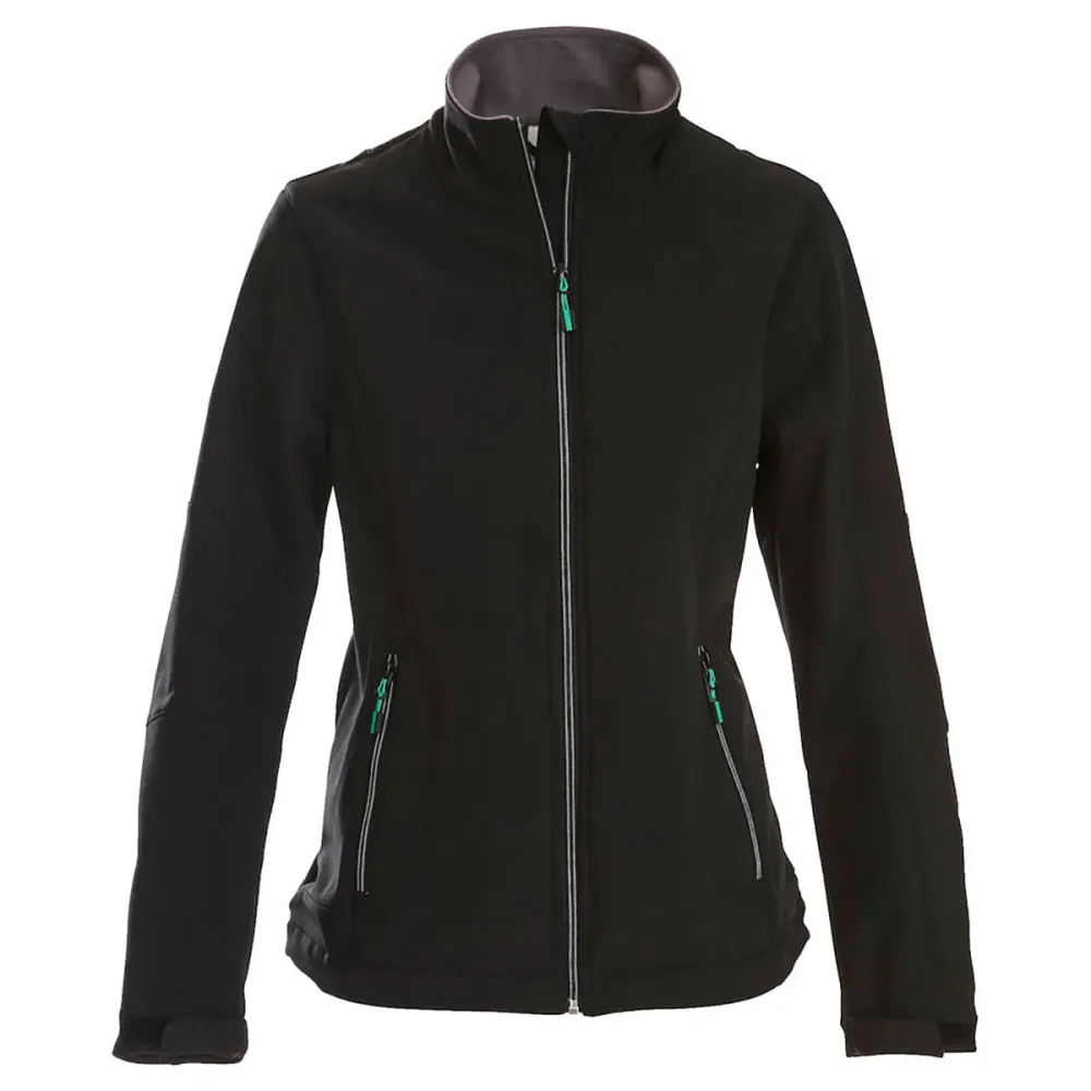 Printer Active Wear Damen-Softshelljacke Mika; Kleidergrösse XL; schwarz