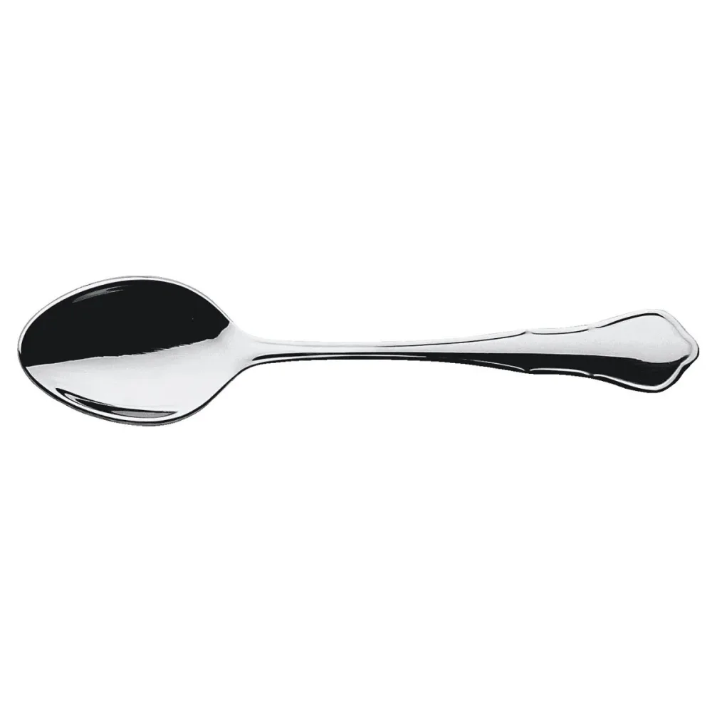 PULSIVA Mokka-/Espressolöffel Malaga II; 11.2 cm (L); silber, Griff silber; 12 Stück / Pack