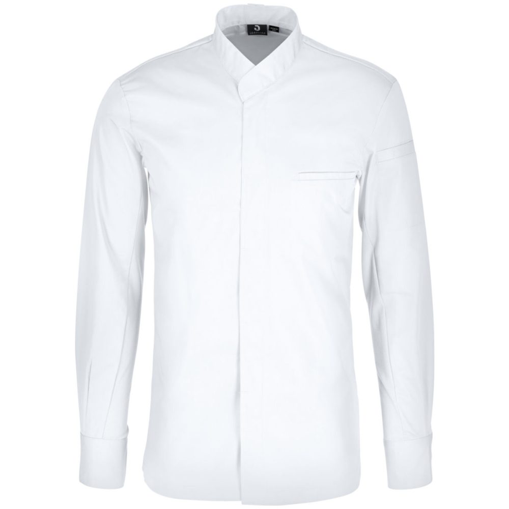 JOBELINE Herren Kochjacke Marco Langarm; Kleidergrösse 56; weiss