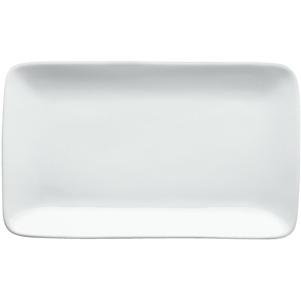 VEGA Platte Damaskus rechteckig; 31x19x2.5 cm (LxBxH); weiss; rechteckig; 4 Stück / Pack