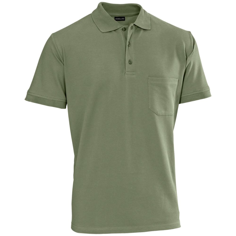 JOBELINE Herren Poloshirt Cato Kurzarm; Kleidergrösse L; oliv
