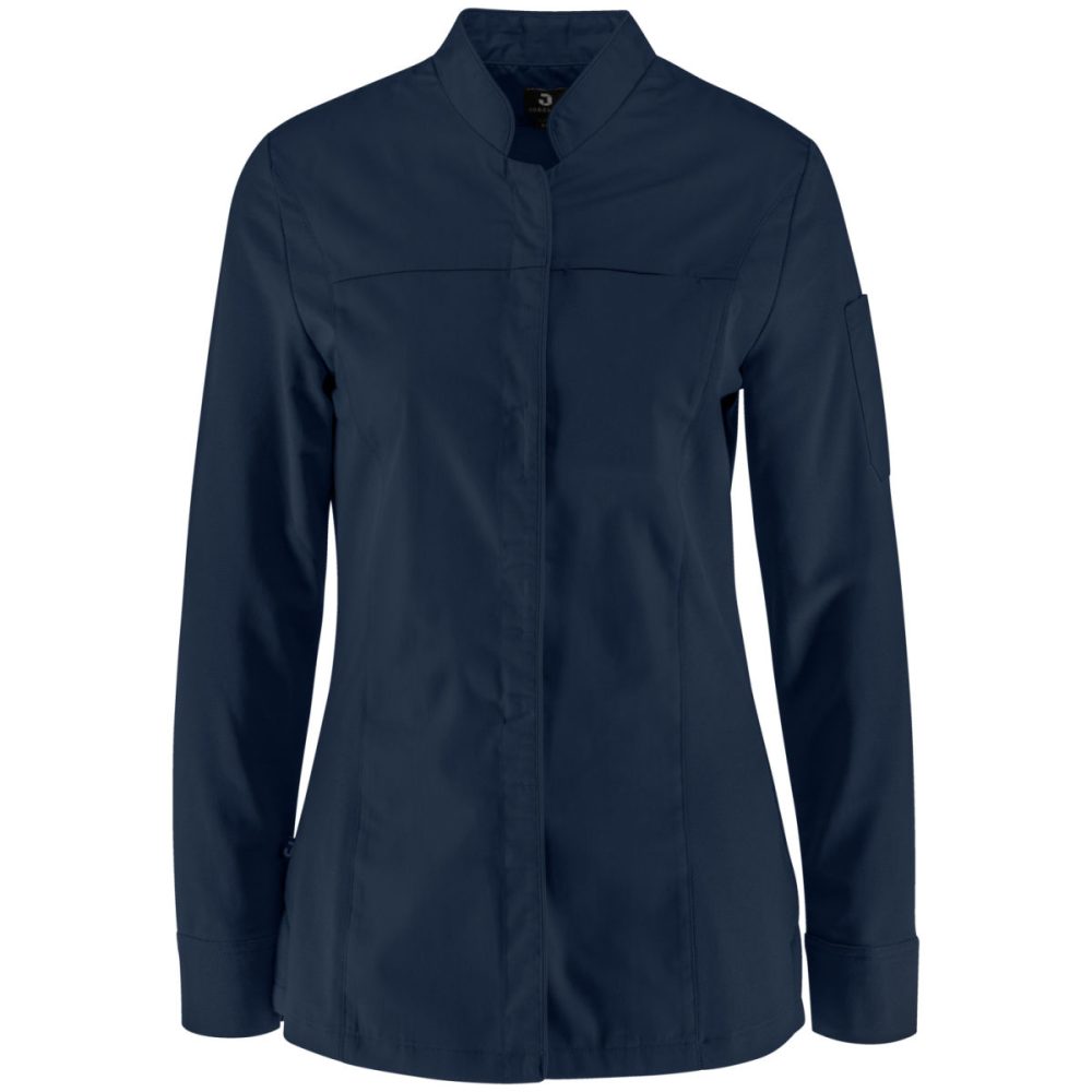 JOBELINE Damen Kochjacke Phoenix Langarm; Kleidergrösse 36; navy