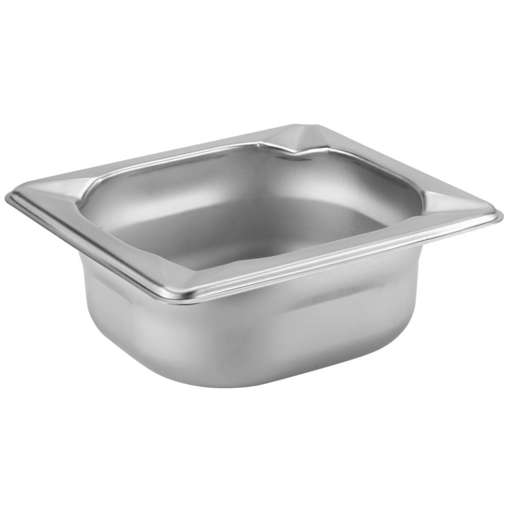 PULSIVA GN-Behälter 1/6 Profi; GN 1/6, 1000 ml, 17.6x16.2x6.5 cm (LxBxT); edelstahl