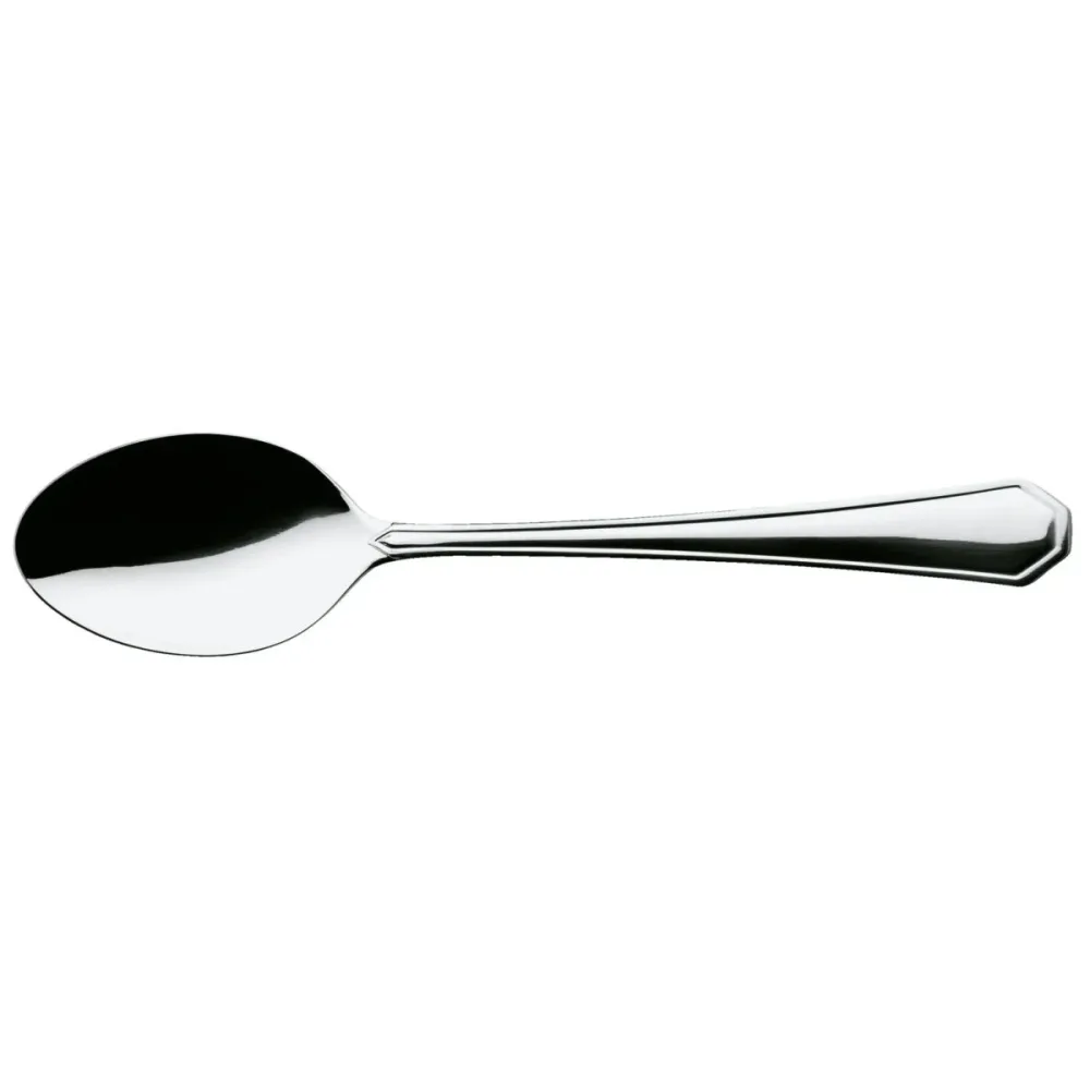 PULSIVA Vorspeisen-/Dessertlöffel Tunis Basic; 18.2 cm (L); silber, Griff silber; 12 Stück / Pack
