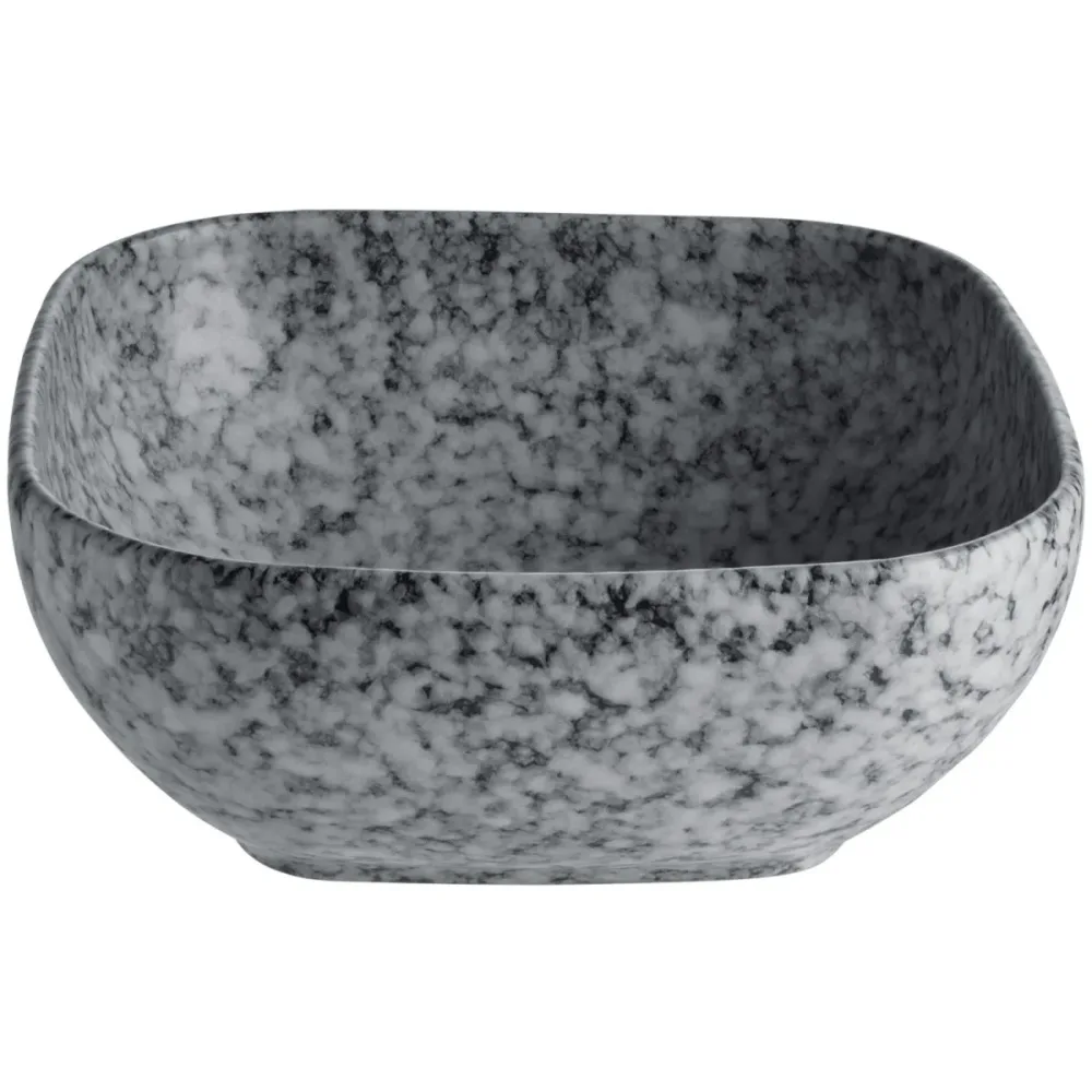VEGA Schale Mamoro quadratisch; 580 ml, 15x15x6 cm (LxBxH); schwarz/weiss; quadratisch; 4 Stück / Pack