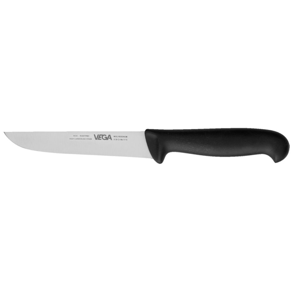 VEGA Allzweckmesser Messina; Klingenlänge 12 cm, 22.5 cm (L); schwarz/silber