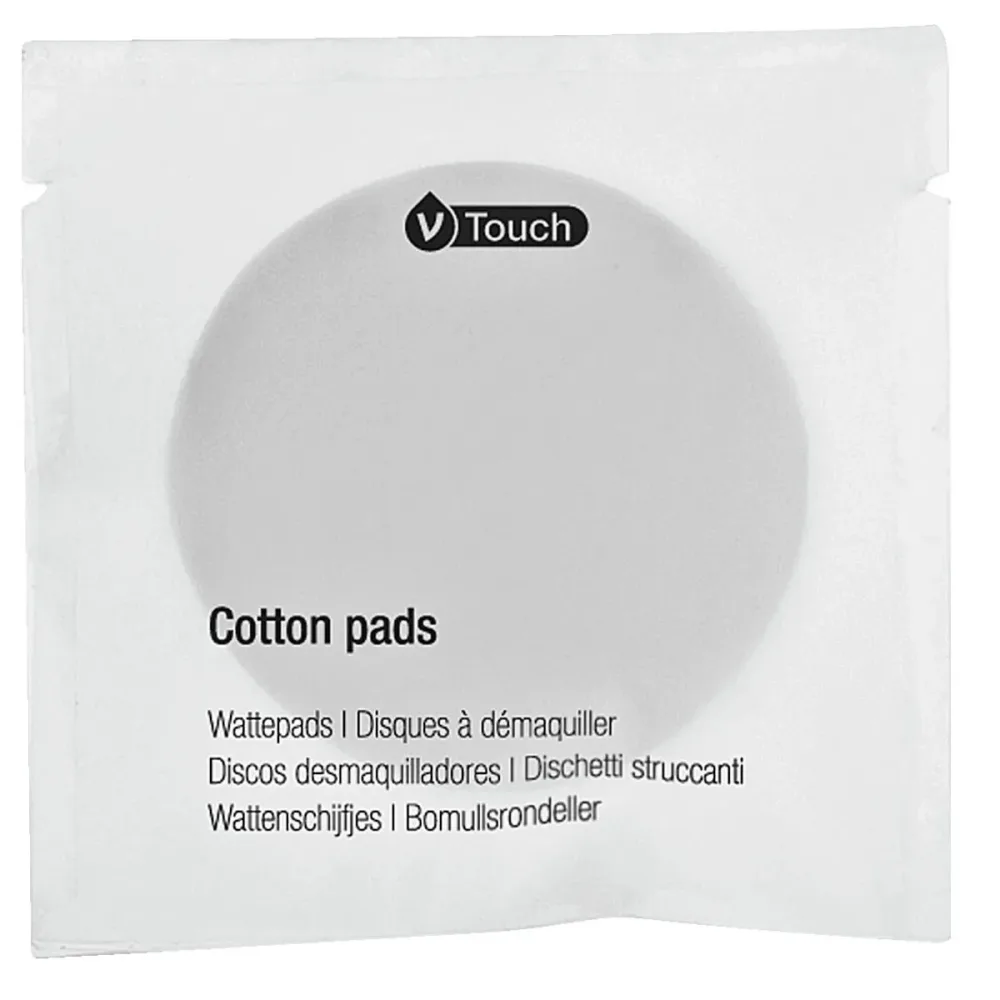 V-Touch Hotel Wattepads V-Touch 4 Stk.; 6 cm (Ø); weiss; 250 Stück / Pack
