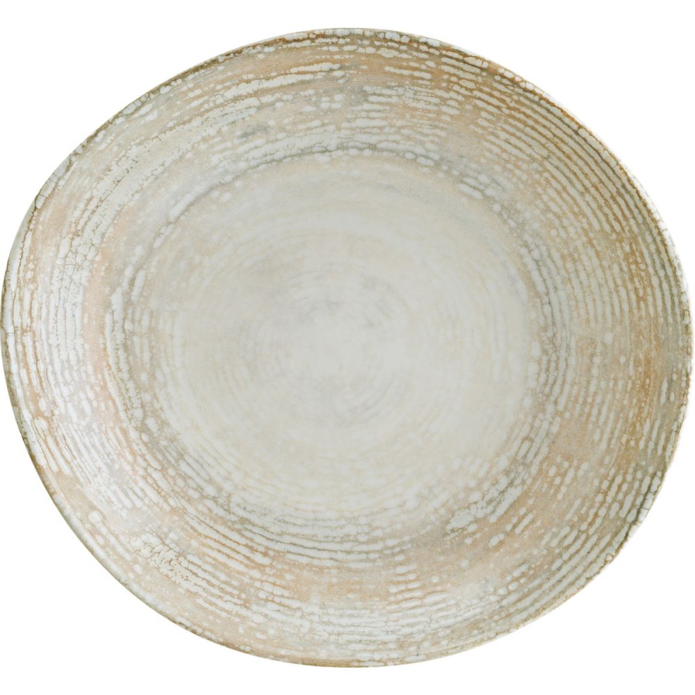 Bonna Teller tief Patera organisch; 1000 ml, 26 cm (Ø); weiss/beige; rund; 6 Stück / Pack