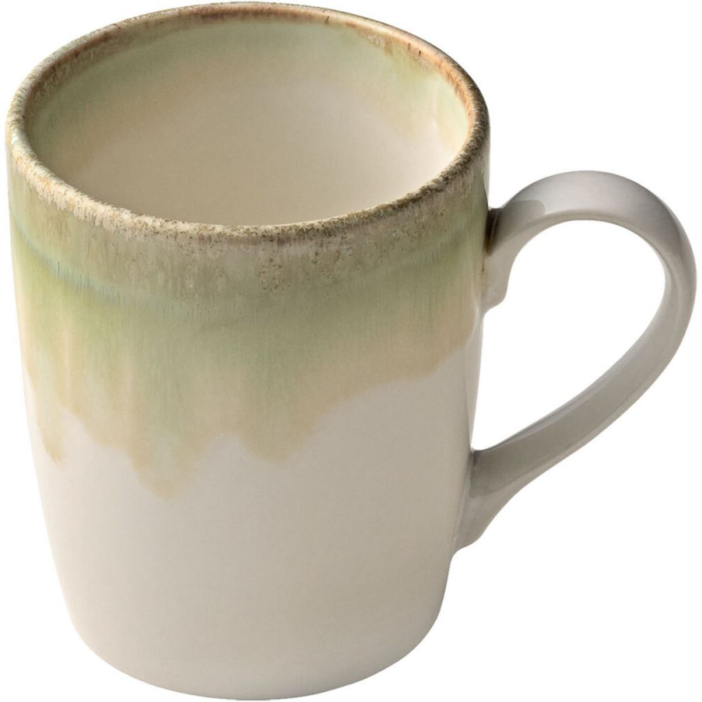 HEART&SOUL Becher Perfect Match Thyme; 250 ml, 7.5x9.5 cm (ØxH); grün/weiss; rund; 6 Stück / Pack