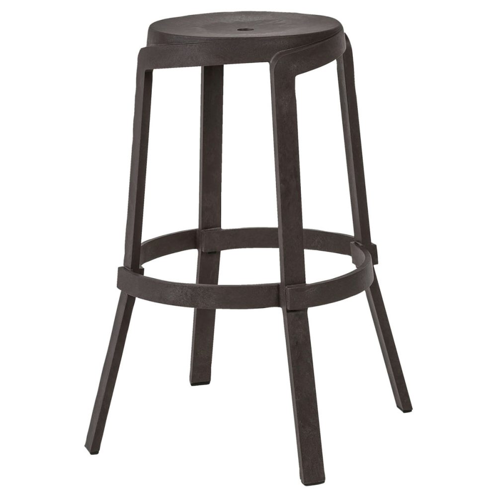 Nardi Barhocker Stack; 48x48x76.5 cm (BxTxH); braun; 4 Stück / Pack