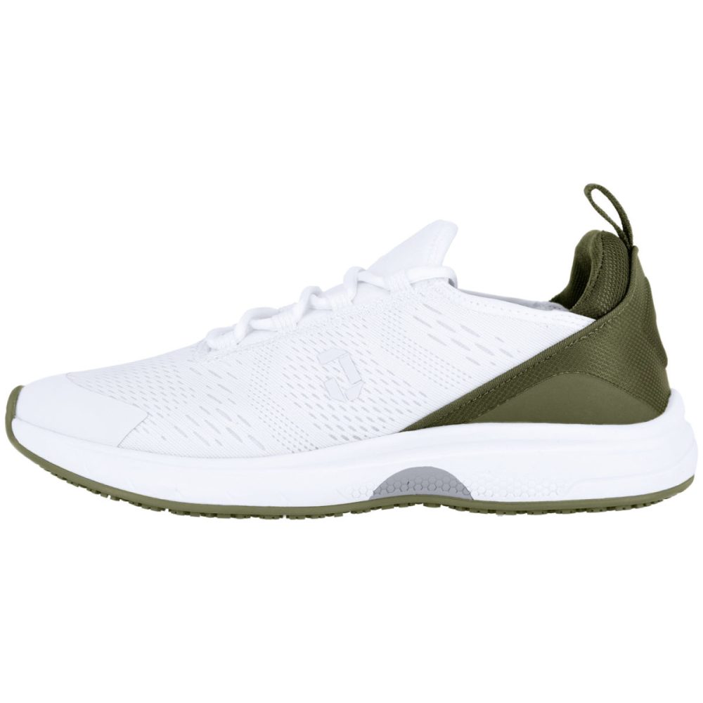JOBELINE Berufsschuh Flash; Schuhgrösse 44; weiss/oliv