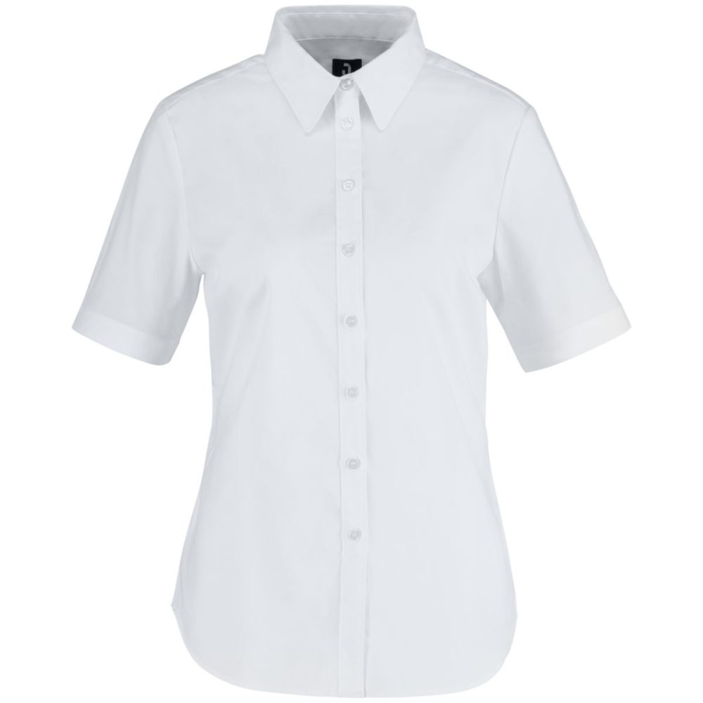JOBELINE Damen Bluse Porter Kurzarm; Kleidergrösse 38; weiss