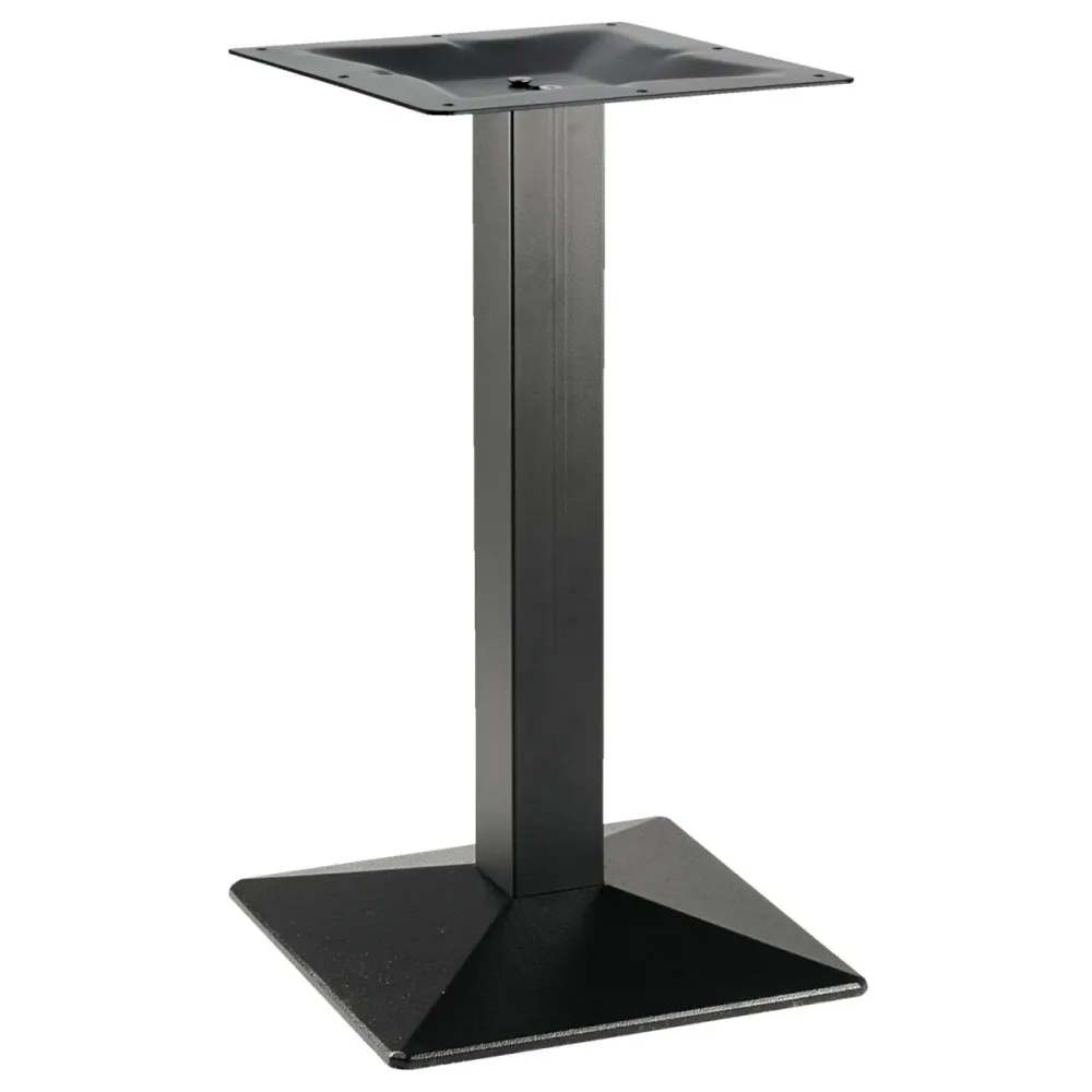 VEGA Indoor Tischgestell Quadro eckig; 42x42x72 cm (BxLxH); schwarz; quadratisch