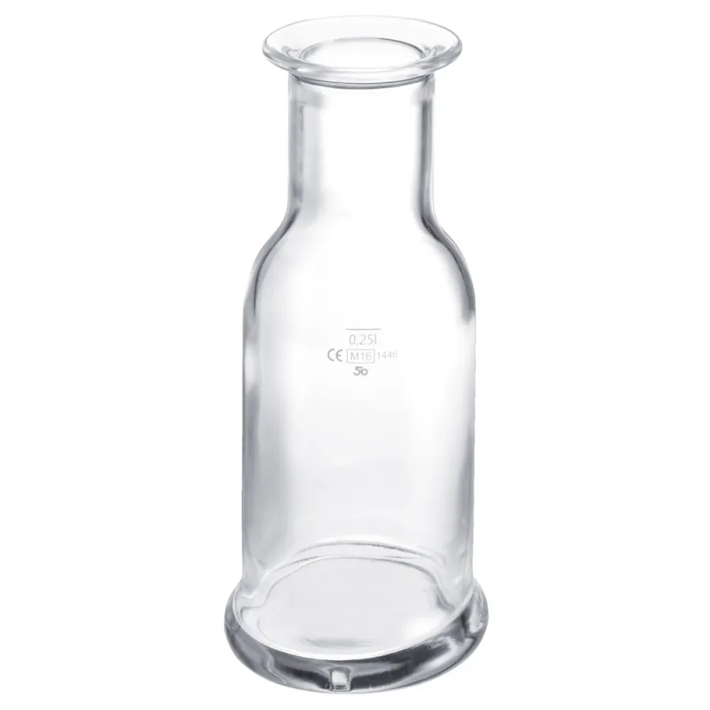 Stölzle Glas-Karaffe Purity mit Eichstrich; 330 ml, 7.8x17.5 cm (ØxH); transparent; rund; 0.25 l Eichstrich, 6 Stück / Pack