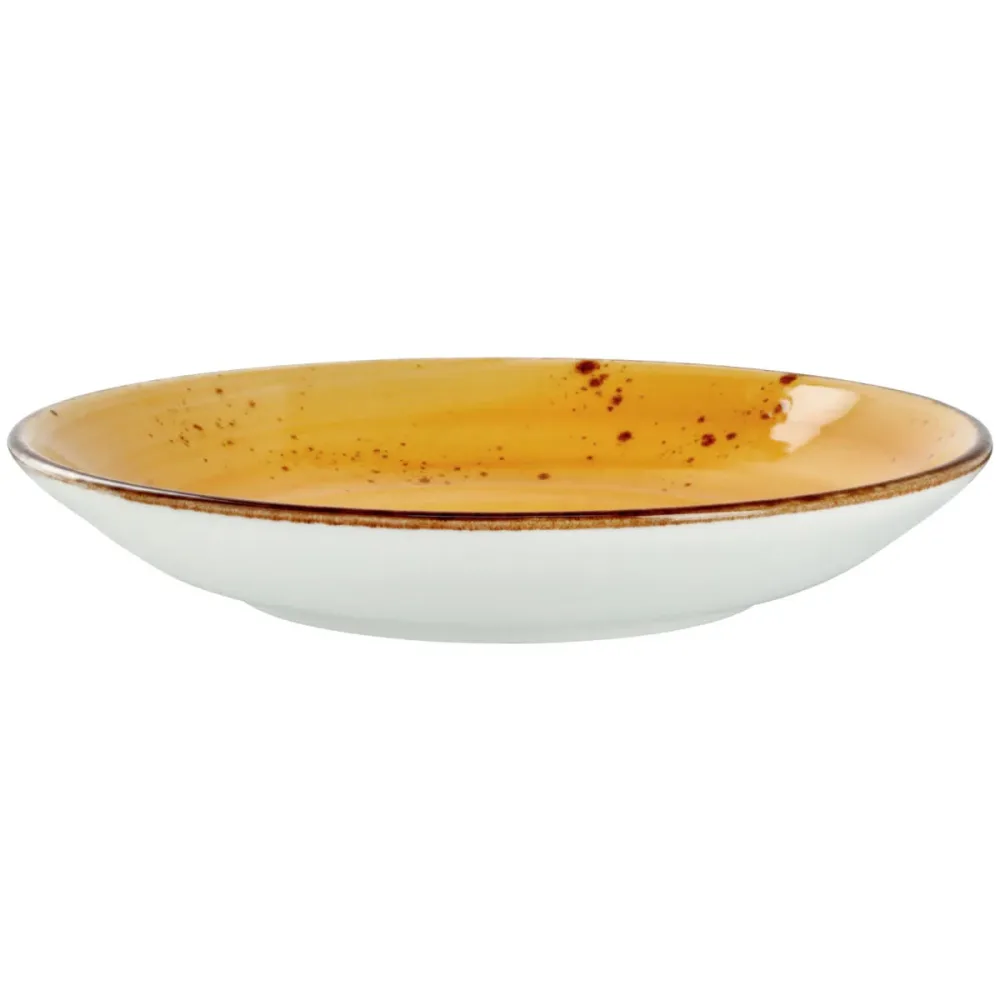VEGA Teller tief Nebro; 900 ml, 25.2x4.3 cm (ØxH); gelb; rund; 6 Stück / Pack