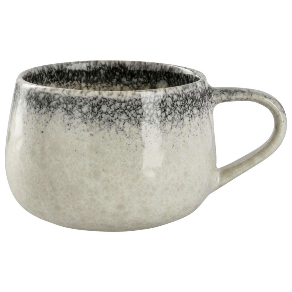 VEGA Kaffee-Obertasse Nagoya; 170 ml, 7x6 cm (ØxH); weiss/grau; 6 Stück / Pack