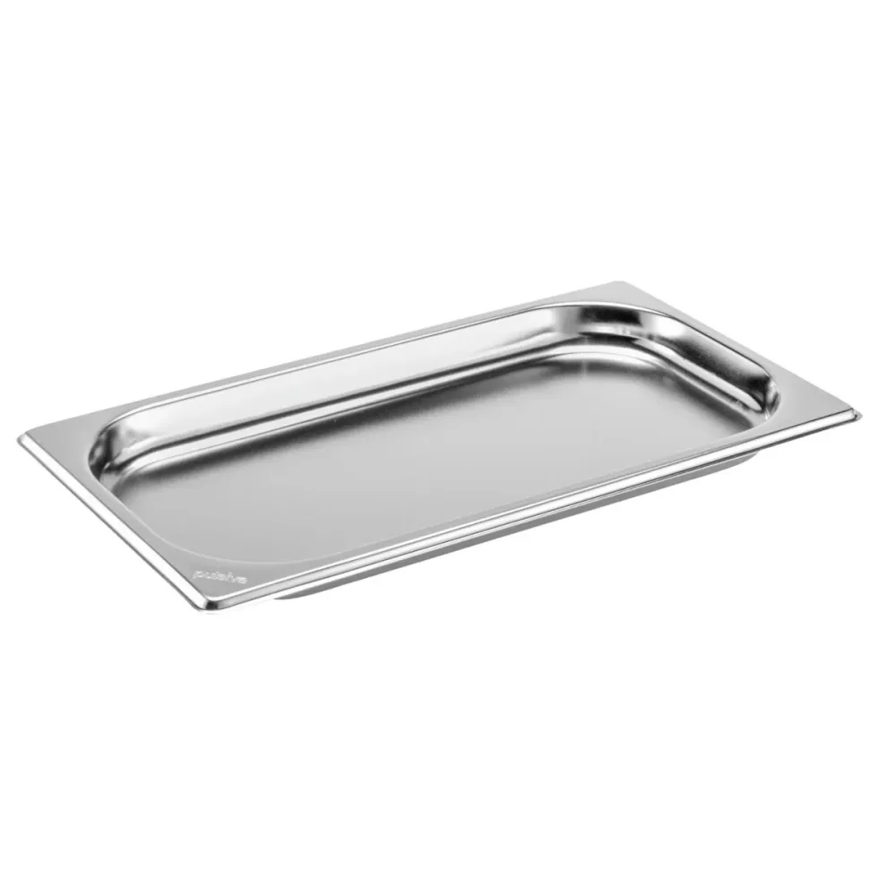 PULSIVA GN-Behälter 1/3 Basic; GN 1/3, 900 ml, 32.5x17.6x2 cm (LxBxT); silber