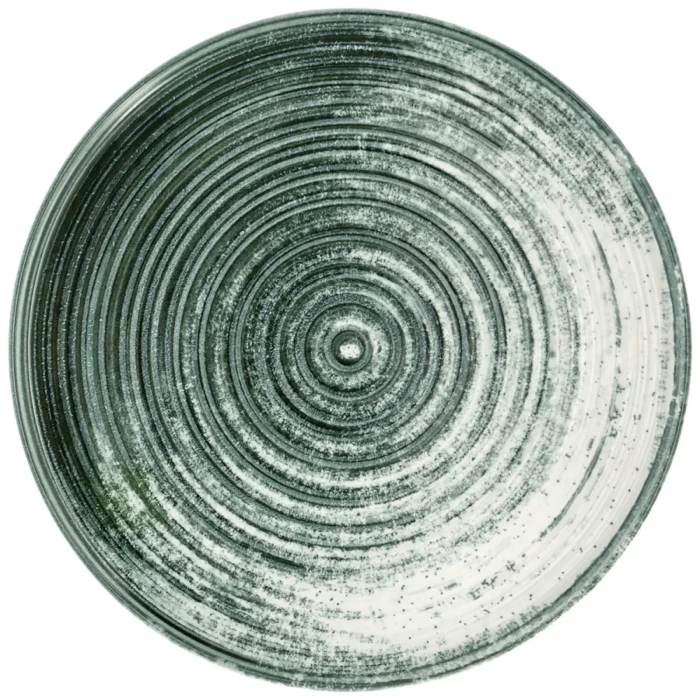 VEGA Teller flach mit Rand Etana; 30x1.4 cm (ØxH); weiss/anthrazit; rund; 4 Stück / Pack