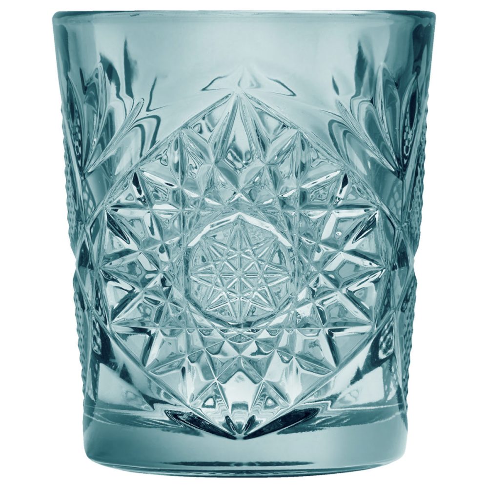 Onis Whiskyglas Icon gefärbtes Glas; 355 ml, 8.89x10.6 cm (ØxH); blau; 6 Stück / Pack