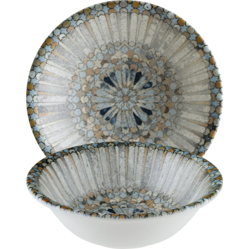 Bonna Schale Luca Mosaic; 400 ml, 16x5 cm (ØxH); orange/dunkelblau/hellblau/gelb/weiss; rund; 12 Stück / Pack
