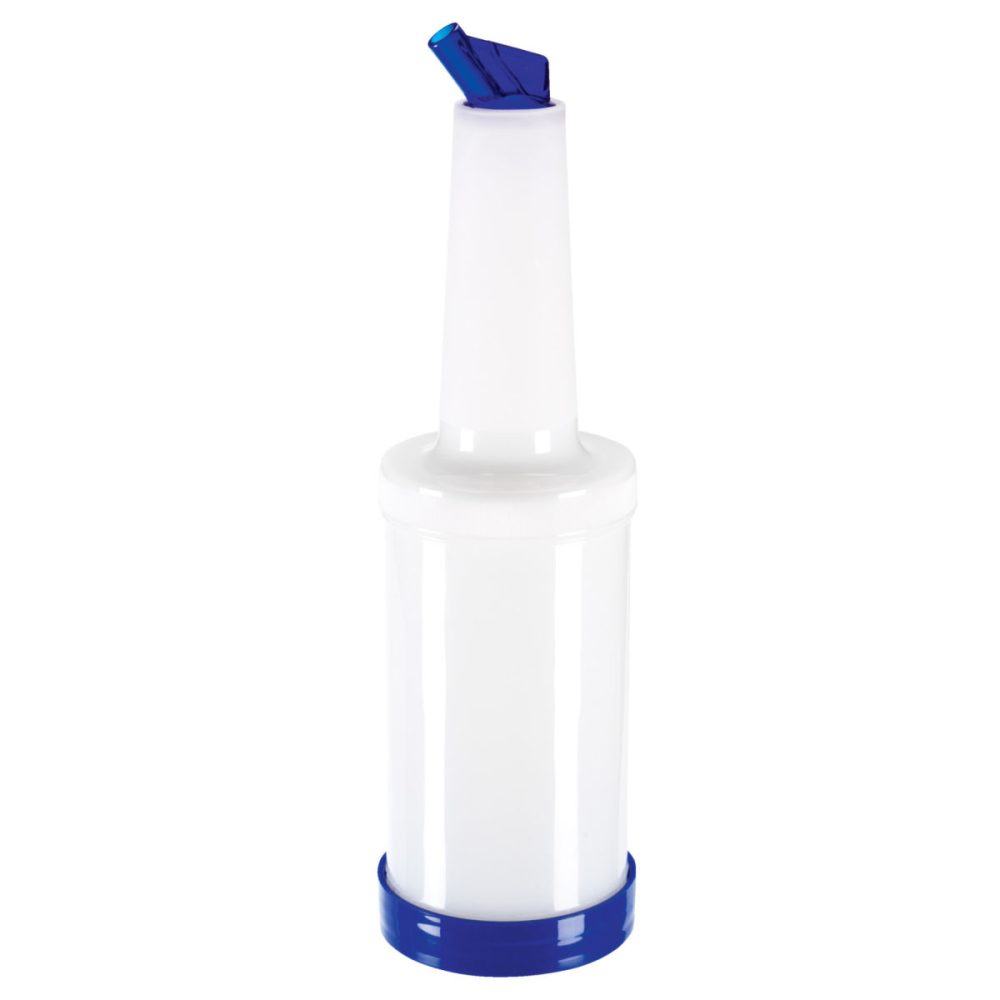 PULSIVA Dosierflasche Party; 850 ml, 9x33 cm (ØxH); weiss/blau; 2 Stück / Pack