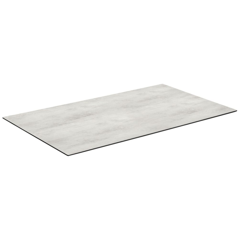 VEGA Outdoor Tischplatte Lift rechteckig; 130x80 cm (LxB); steingrau; rechteckig