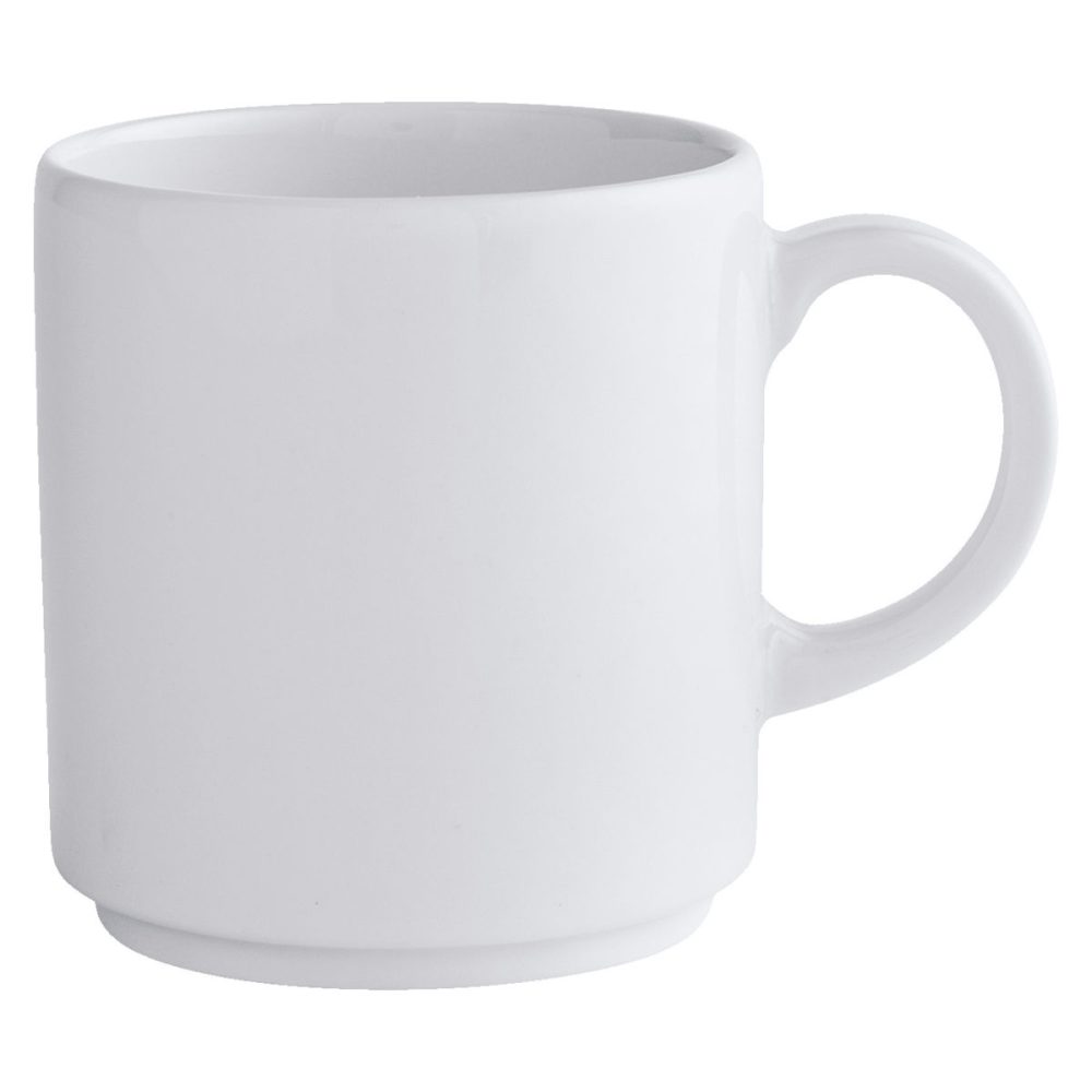 PULSIVA Becher Stackora; 260 ml, 7.5x9 cm (ØxH); weiss; 6 Stück / Pack