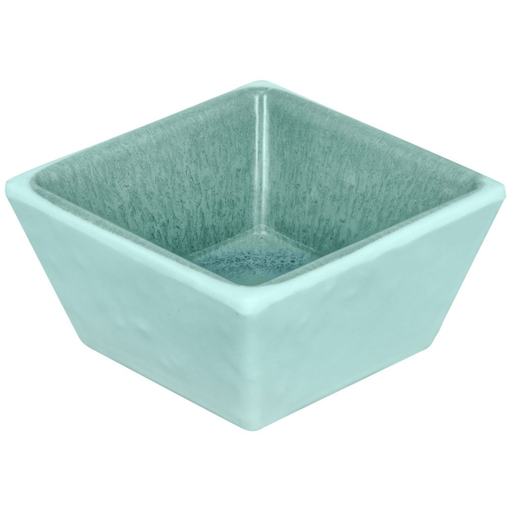 VEGA Mini-Schälchen  Torto quadratisch; 40 ml, 5.6x5.6x3 cm (LxBxH); türkis/blau; quadratisch; 6 Stück / Pack
