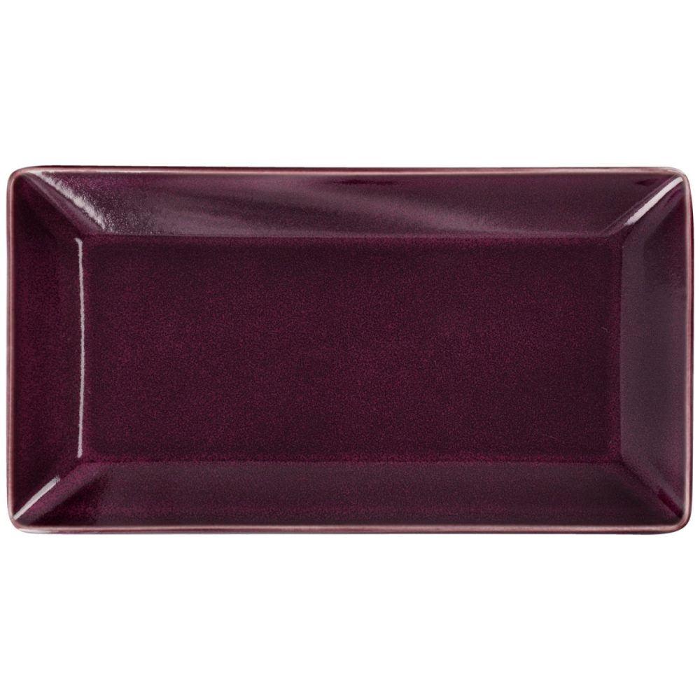 VEGA Platte Oriento; 31x16.5x3.2 cm (LxBxH); aubergine; rechteckig; 2 Stück / Pack