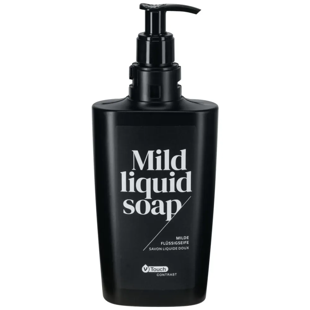 V-Touch Hotel Flüssigseife Contrast Pumpspender; 400 ml; transparent; 24 Stück / Pack
